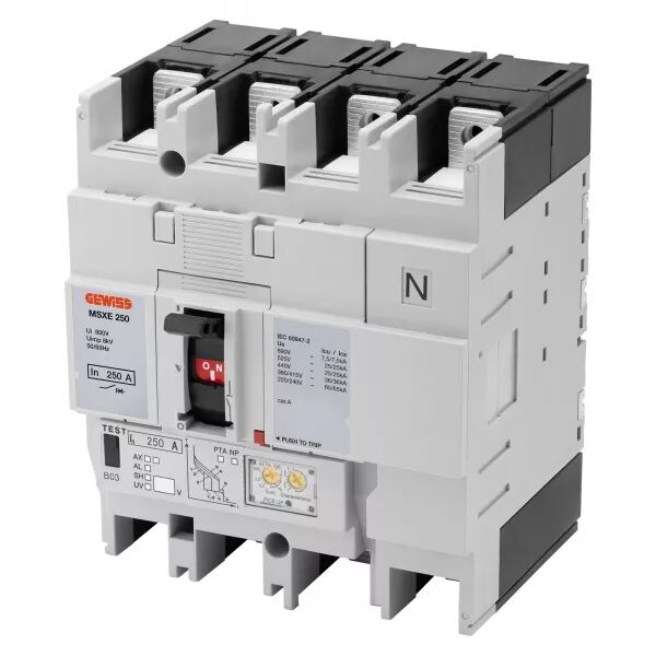 MSXE 250 3P+N 250A 36KA LSI TERM.FC - GWD9318