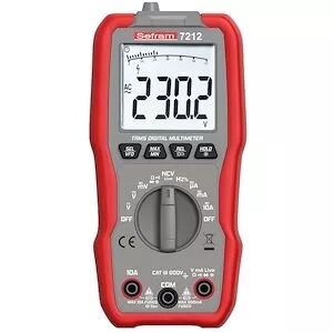 Multim�tre num�rique compact avec des caract�ristiques avanc�es, TRMS AC (SEFRAM7212)