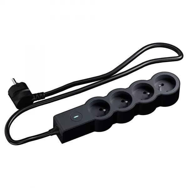 MULTIPRISE 4X2P+T 16A 230V-3680W INTER ON/OFF - CORDON 1,5M - N