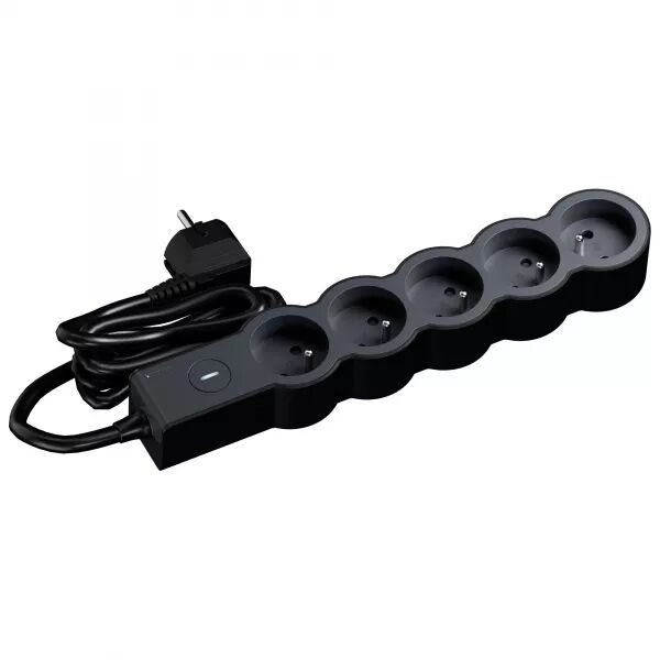 MULTIPRISE 5X2P+T 16A 230V-3680W INTER ON/OFF - CORDON 3M - N
