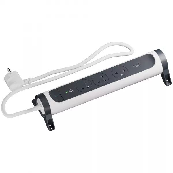 MULTIPRISE-BLOC ROTATIF 3X2P+T 16A+2XUSB C 4A - B/N