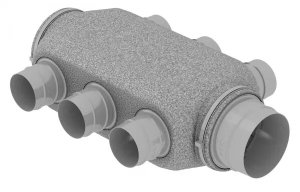 NEOCD 80 S - CAISSON DE DISTRIBUTION POUR CONDUITS SOUPLES SOUFFLAGE AIR NEUF