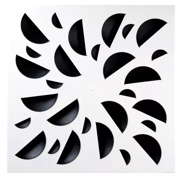 NEXT-KLIN 675L NOIR - DIFFUSEUR 675X675 BUSES NOIRES PL�NUM LAT�RAL