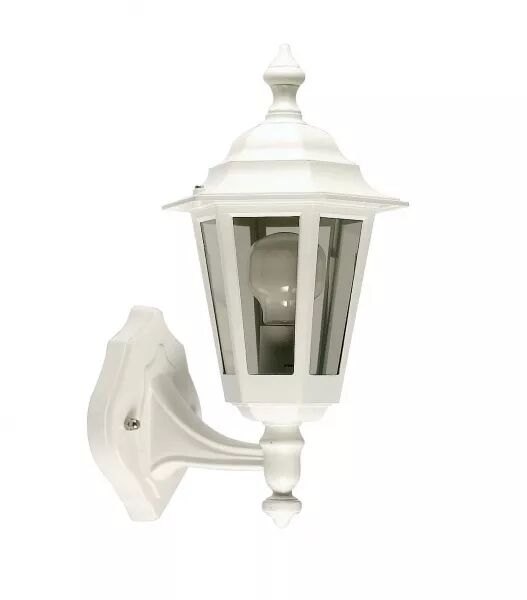 NIZA - APPLIQUE MUR EXT. IP43 IK02, BLANC, E27 60W MAX., LPE NON INCL.