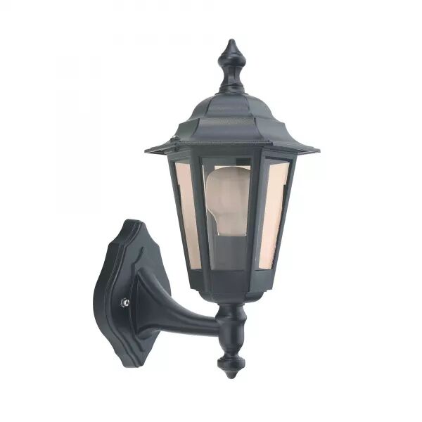 NIZA - APPLIQUE MUR EXT. IP43 IK02, NOIR, E27 60W MAX., LPE NON INCL.