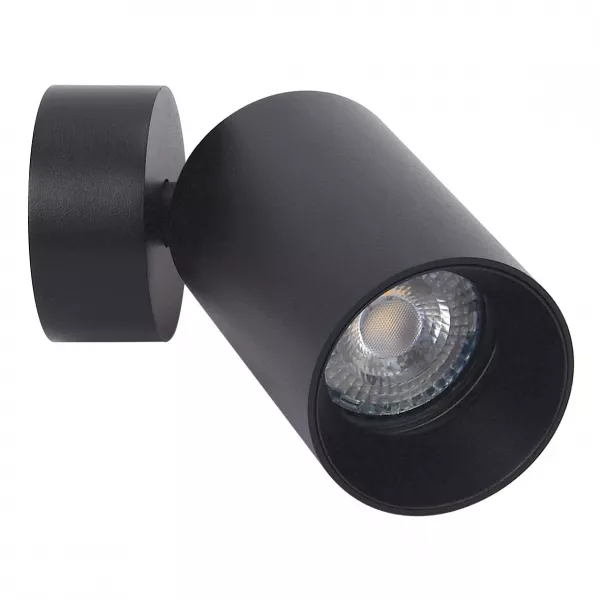 NOLAN 01 - Spot s/pat�re, noir, a/lpe LED 6,6W 4000K 600lm incl. (51415)