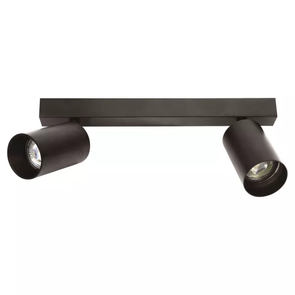 NOLAN B2 - Plaf./Appl. Mur, noir, a/lpe LED 6,6W 4000K 600lm incl. (51419)