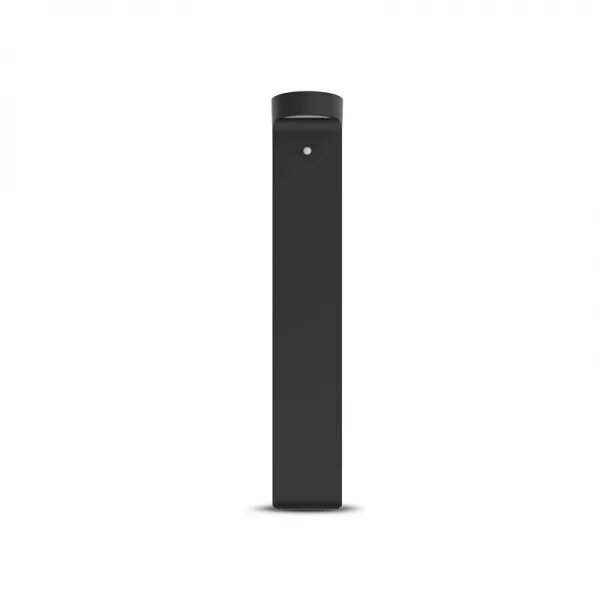 NOVA POTELET 950MM 6W 3000K SOLAIRE ROND NOIR + DETECTEUR IR