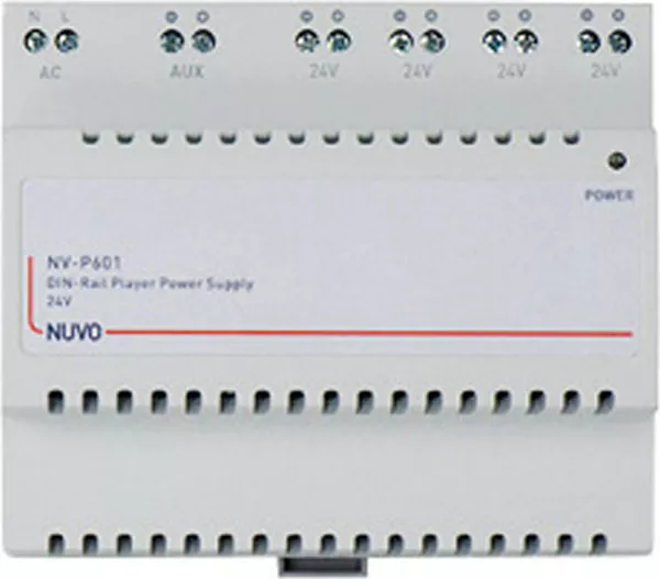 nuvo-alimentation pour lecteur de zone modulaire nuvo dimensions 8 modules din (nv-p601)