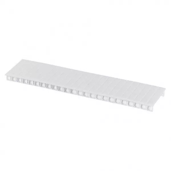 Obturateur 12 modules, blanc, � grosses rainures (178977)