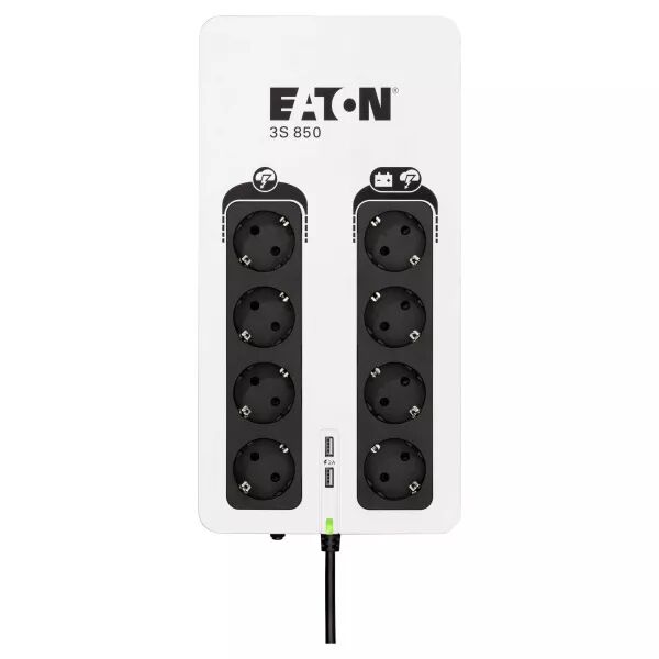 Onduleur 3S Gen2 Tour, 1ph, off-line, parafoudre, 850VA, 510W, 8 prises (DIN) (3S850D)