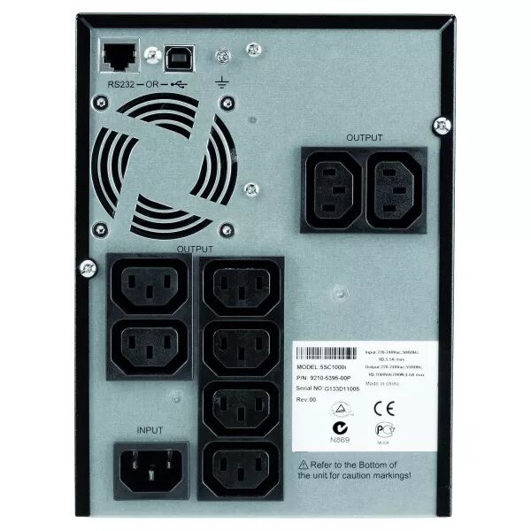 Onduleur 5SC Tour, 1ph, line-interactive, 1000VA, 700W, sortie 8 (C13) (5SC1000I)