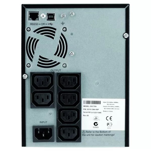 Onduleur 5SC Tour, 1ph, line-interactive, 750VA, 525W, sortie 6 (C13) (5SC750I)