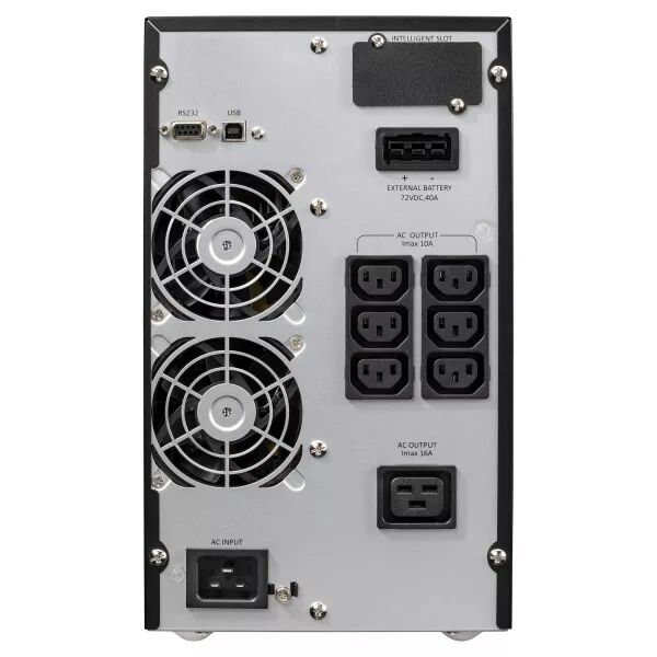 Onduleur 9E Tour, 1ph, on-line, 3000VA, 2400W, sans batterie, avec supercharger (9E3000IXL)