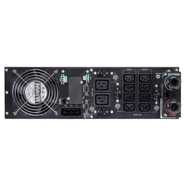 Onduleur 9SX Rack 3U, 1ph, on-line, 6kVA, 5,4kW, sortie bornier + 8 (C13) 2(C19) (9SX6KIRT)