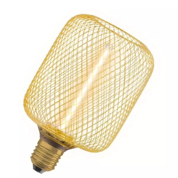 OSRAM - LED OSRAM 1906 Cage Dor�e Cylindr 100 Filament droit Gradable 3,5W 150lm 818 E27 (4058075840188)