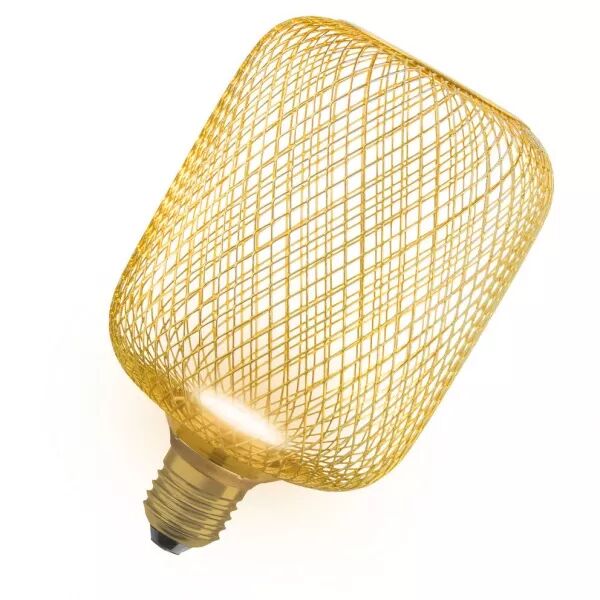 OSRAM - LED OSRAM 1906 Cage Dor�e Cylindrique 100 + LED Plate  3,5W 300lm 827 100� E27 (4058075840102)