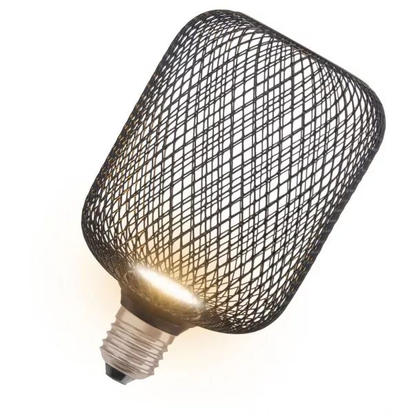 OSRAM - LED OSRAM 1906 Cage Noire Cylindrique 100 + LED Plate  3,5W 300lm 827 100� E27 (4058075840140)