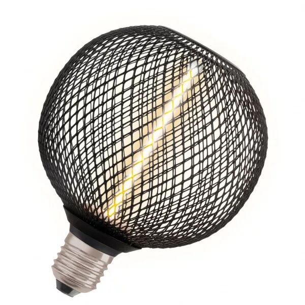 OSRAM - LED OSRAM 1906 Cage Noire Globe 125 Filament droit Gradable 3,5W 110lm 818 E27 (4058075840249)