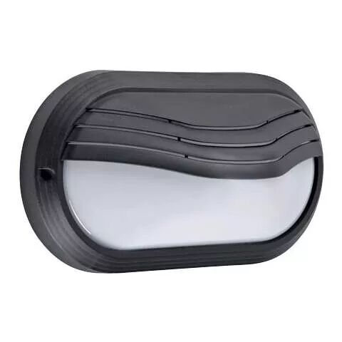 OVO 270TP - Hublot Ext. IP65 IK10, ovale, noir, E27 40W max., lpe non incl. (2201)
