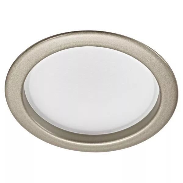 P10 - Downlight IP20/65, rond �105mm fixe nickel, 90�, LED int�g.10W 3000K 800lm (50540)
