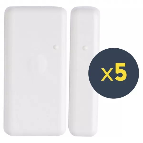 PACK 5 MDO BL Tyxal+ | Micro-d�tecteurs d\'ouverture radio blancs (6412326)