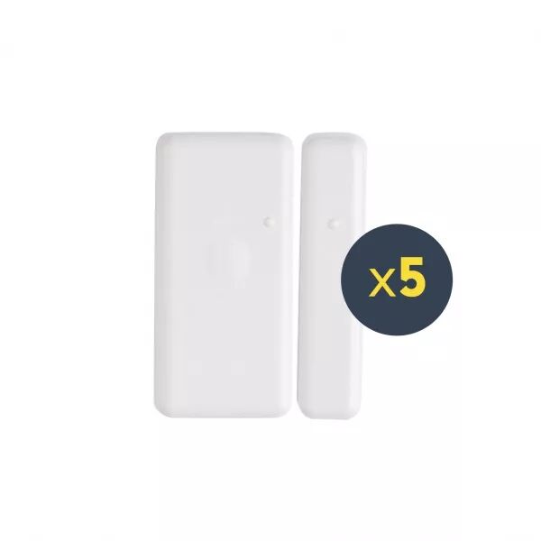 PACK 5 MDO BL TYXAL+ | MICRO-D�TECTEURS D\'OUVERTURE RADIO BLANCS