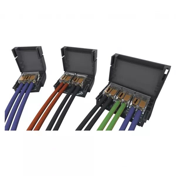 Pack de 4 boites de jonction 0,6kV, IPX8, avec gel isolant, taille 1 pour 1x3 (232080)