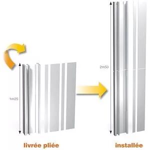 Pack goulotte GTL 13 modules pliante + couvercle (Q370)