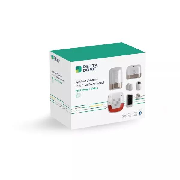 Pack Tyxal+ Vid�o | Pack alarme 8 zones sans fil connect� avec transmetteur GSM (6410178)