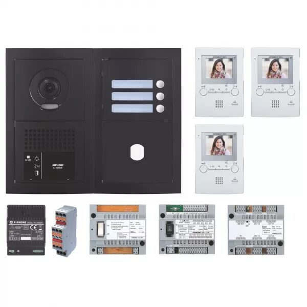 PACK VID�O PROGRAMM� 3 BP, PLATINE NOIRE SATIN, 3 X GT1M3L - D�LAI 3 SEMAINES