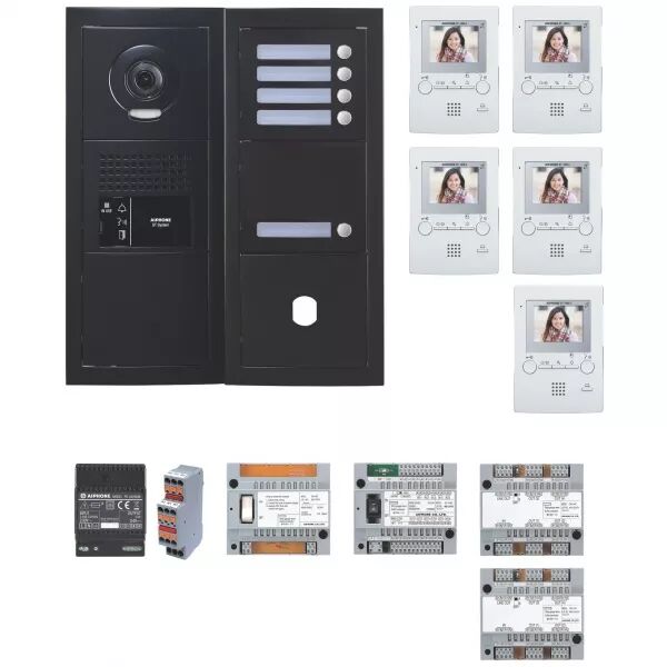 PACK VID�O PROGRAMM� 5 BP, PLATINE NOIRE SATIN, 5 X GT1M3L - D�LAI 3 SEMAINES