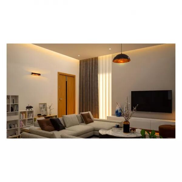 PALACE - Applique Mur, noir/dor�, LED int�g. 2x9W 3000K 1100lm, dimmable (50547)