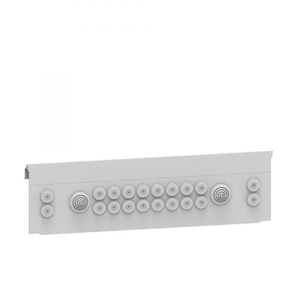 PANNEAU AVEC EMBOUTS POUR COFFRET M�TAL 24 MODULES - XL� HP 160