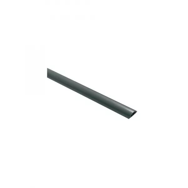 Passage de plancher 50x12mm-Fond+couvercle-3 compartiments-Longueur 2m-Gris 7016