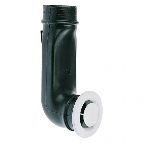 Pb 80 l - bouche fixe d\'extraction avec manchon coude diam�tre 80 (422145)