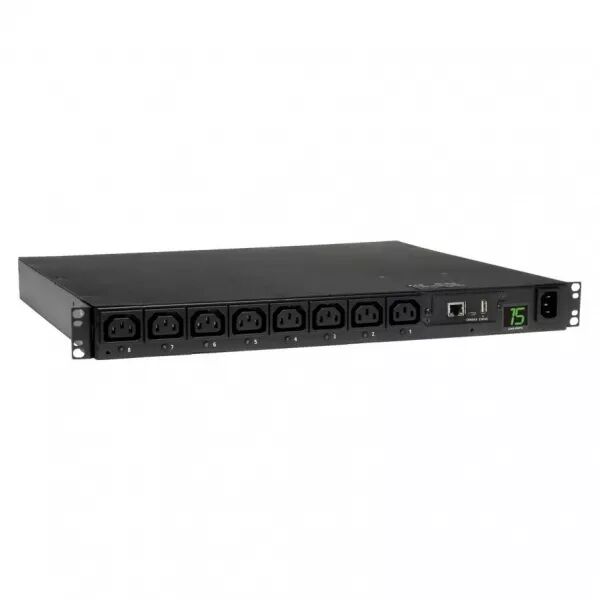 PDU monophas� Switched 2,5 kW, 8 sorties C13, entr�e C14, format 1U (PDUMH15HVNET)