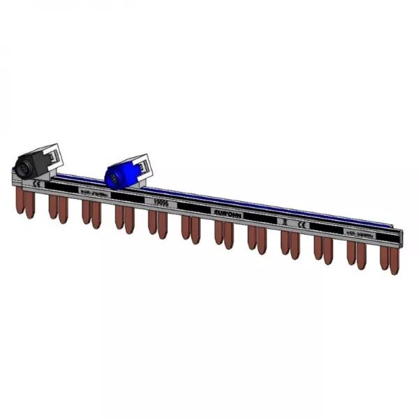 Peigne horizontal 1P+N 63A  12 dents + bornier (19096)