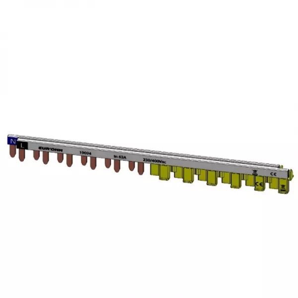 Peigne horizontal 1P+N 63A  12 dents (19094)