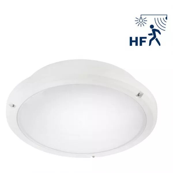 PHOBOS E27 II BLANC-IP65-IK10 MAX LED 2X6W DET HF/M ON-OFF (302369)