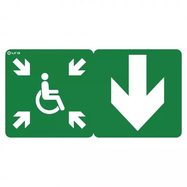 Pictogramme �vacuation pour BAES et DBR Uraproof V (125039)
