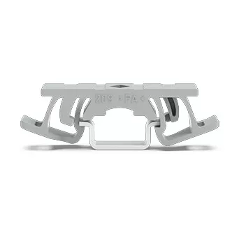 Pied de montage pour rail 15 encliqu. aux bornes avec pied de fix, gris (209-1115)