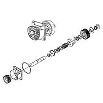 Pignon arbre de sortie elixo 500 24 v rts/io, optimo 24 v rts - sav (1782902)