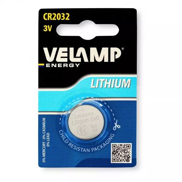 Pile bouton au lithium CR2032, 3V 210mAh