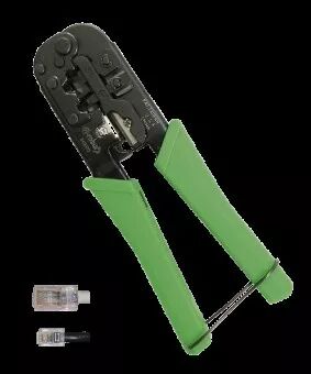Pince � sertir connecteurs modulaires RJ 45-12-11, coupe, d�nude, sertit (442070)
