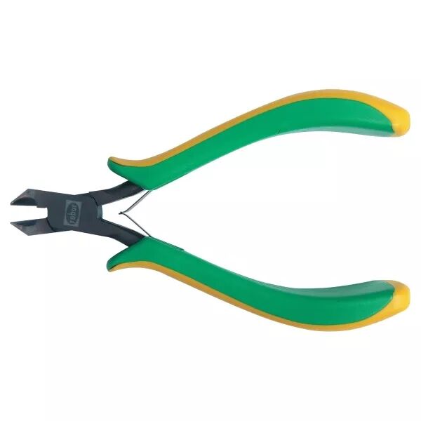 Pince coupante en bout oblique long 115mm, entrepass�e, manches bimati�re. (241006)
