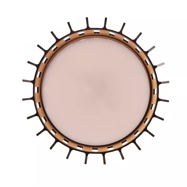 Plafonnier - ALUDRA - Aluminium - Seaside marron metallise -  E27 (2118006261)