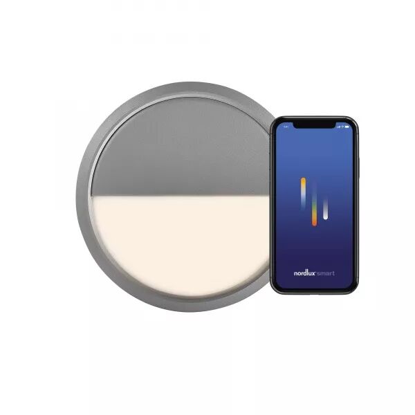 PLAFONNIER - AVASMART - ALUMINIUM - GRIS - LED MODULE INCL.