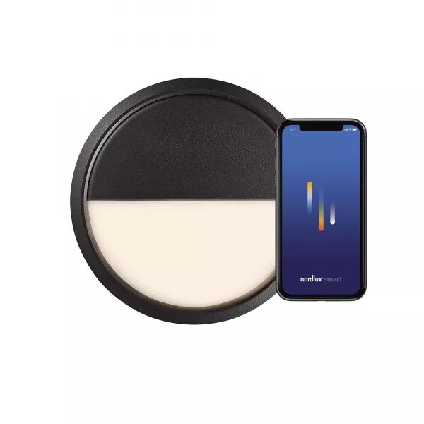 PLAFONNIER - AVASMART - ALUMINIUM - NOIR - LED MODULE INCL.