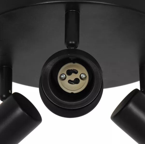 PLAFONNIER - BOSTON 3-RAIL -  M�TAL - NOIR - GU10